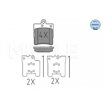 Fren Balatası W203 Arka 180>240